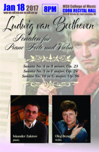 Beethoven with Iskander Zakirov @ MSU College of Music Cook Recital Hall | East Lansing | Michigan | United States